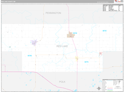 Red Lake County, MN Digital Map Premium Style